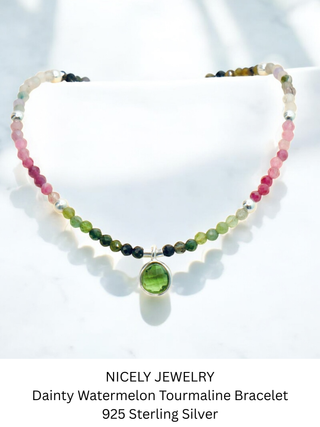 Tourmaline Silver Bracelet