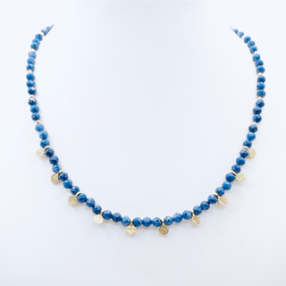 Blue Sapphire 14K Gold-Filled Choker Necklace